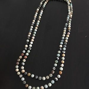 Long Multi-color Layering Necklace